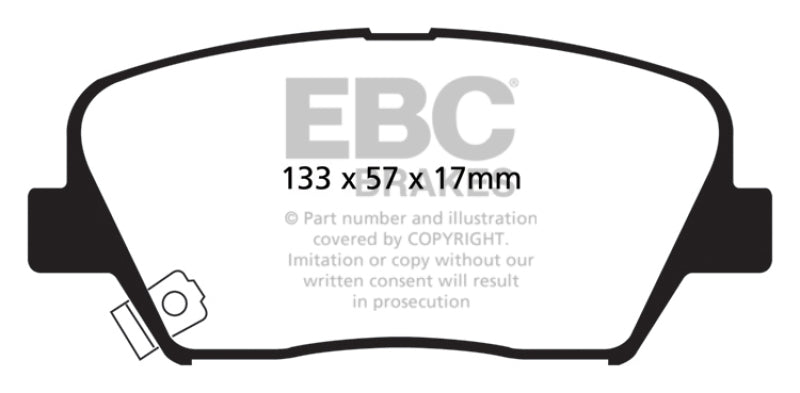 EBC 12+ Hyundai Azera 3.3 Ultimax2 Front Brake Pads UD1432