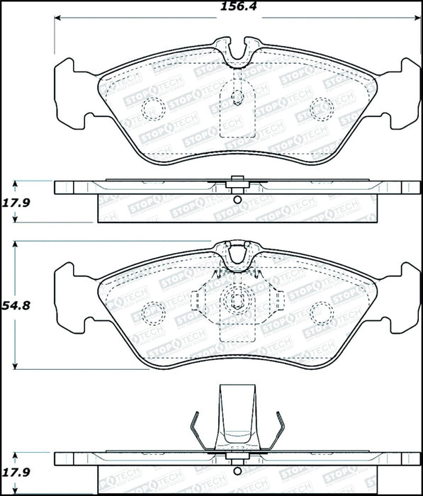 StopTech Street Brake Pads 308.1229