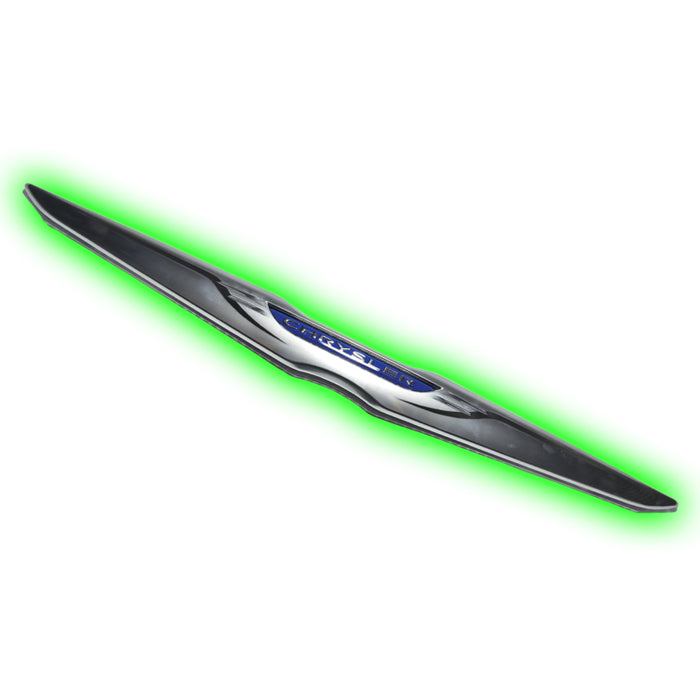 Oracle Chrysler Illuminated LED Sleek Wing Dual Intensity Green SEE WARRANTY 3020-004