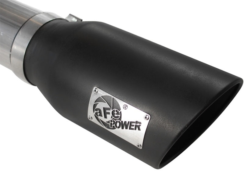 aFe MACHForce XP Exhaust 5in DPF-Black, GM Diesel Trucks 07.5-10 V8-6.6L 9(td) LMM 49-44040-B