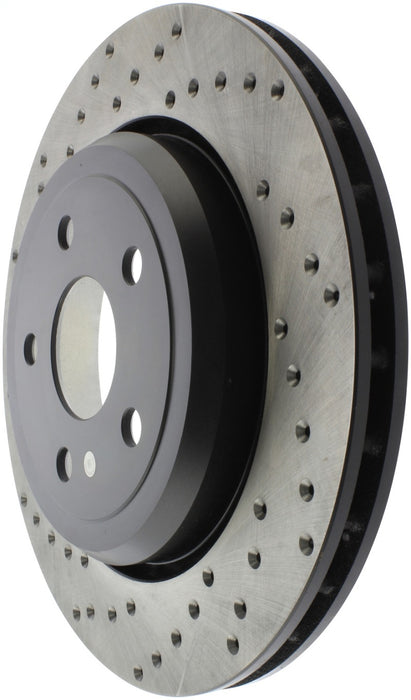 StopTech Sport Cross Drilled Brake Rotor Front Left 128.58009R