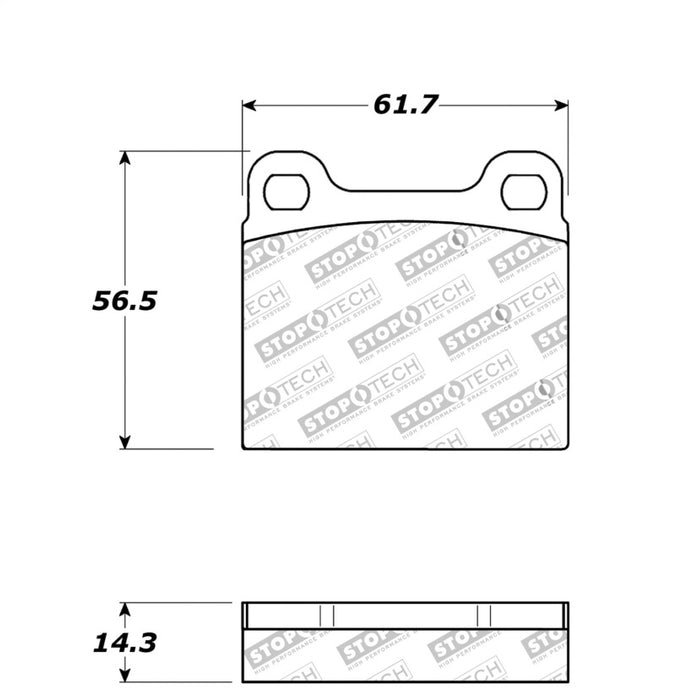 StopTech Street Touring 98-04 Volvo C70/98-00 V70 Rear Brake Pads 308.0031