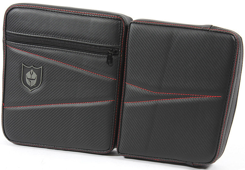 Pro Armor Stock Rear Door Knee Storage Pads Black Red Fits Polaris Rzr Xp 4 1000