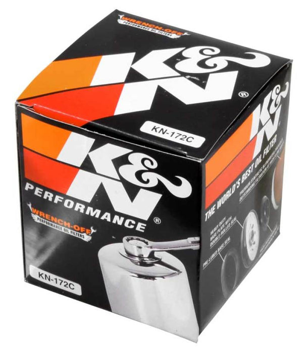 K&N Motorcycle Oil Filter: High Performance, Premium, Designed To Be Used With