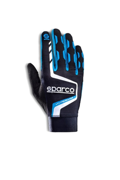 Sparco Gloves Hypergrip+ 08 Black/Blue 00209508NRAZ