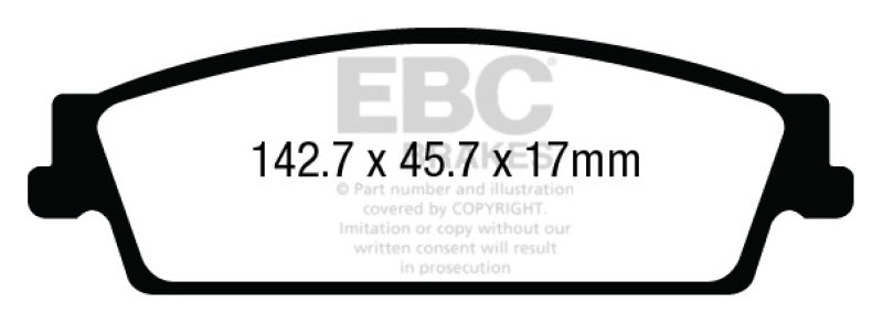 Ebc Brakes Yellow Stuff Performance Brake Pad DP43022R
