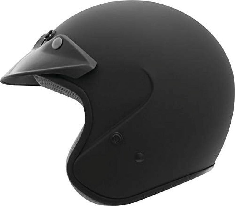 THH T-381 Open Face Motorcycle Helmet Matte Black XS