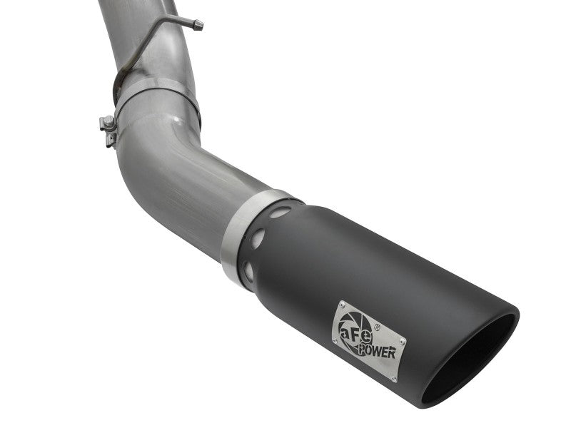 aFe LARGE Bore HD 5in Exhausts DPF-Back SS w/ Black Tips 16-17 GM Diesel Truck V8-6.6L (td) LML/L5P 49-44081-B