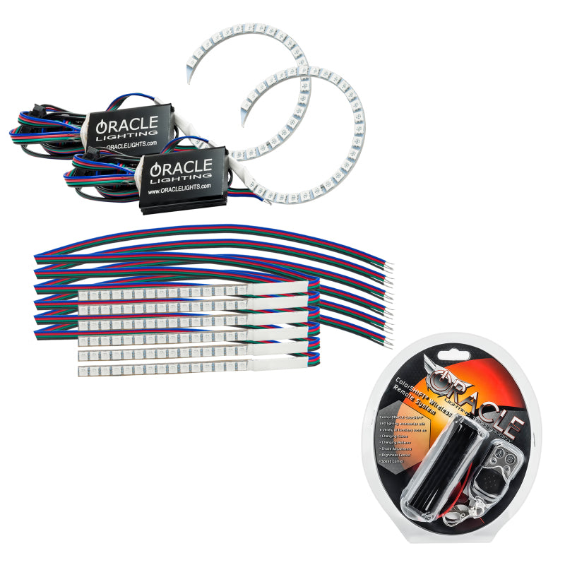 Oracle 18-21 Fits Ford Mustang DRL Upgrade W/ Halo Kit Colorshift See Warranty 1348-330