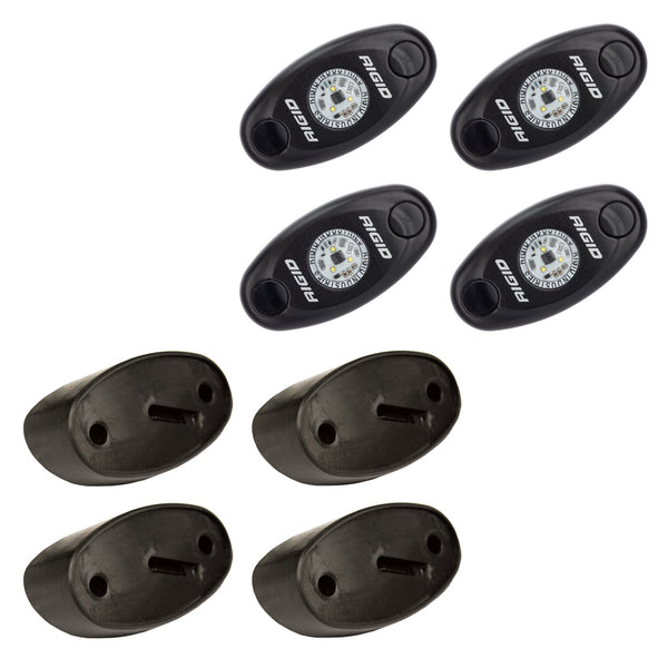 RIGID Rock Light Kit 4 Cool White For Night Crawling and Off Road Vehicles 400203