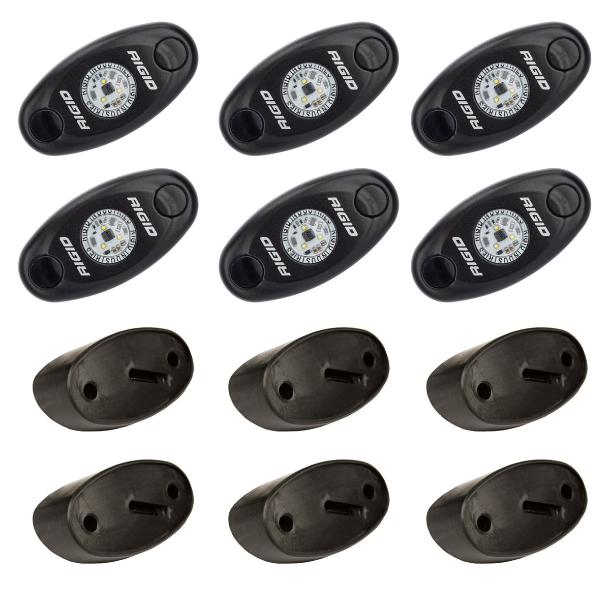 RIGID Rock Light Kit Red /6 400263