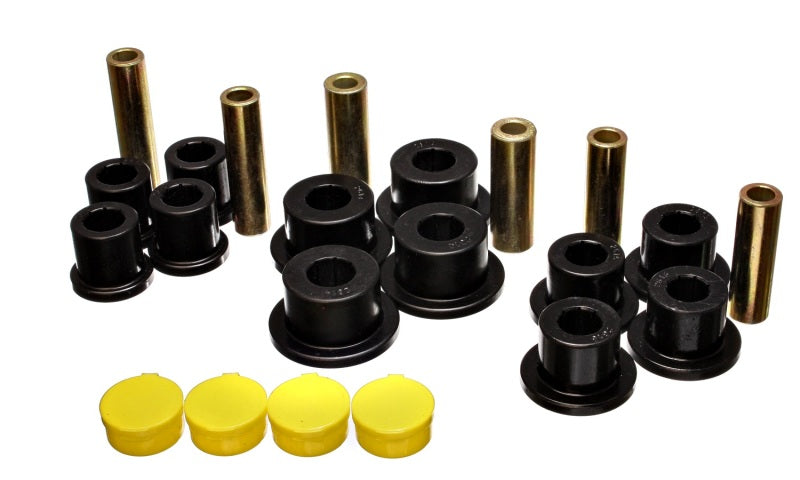 Energy Suspension 02-05 Compatible with Dodge Ram 1500 2WD Black Rear Leaf Spring Bushing Set 5.2115G