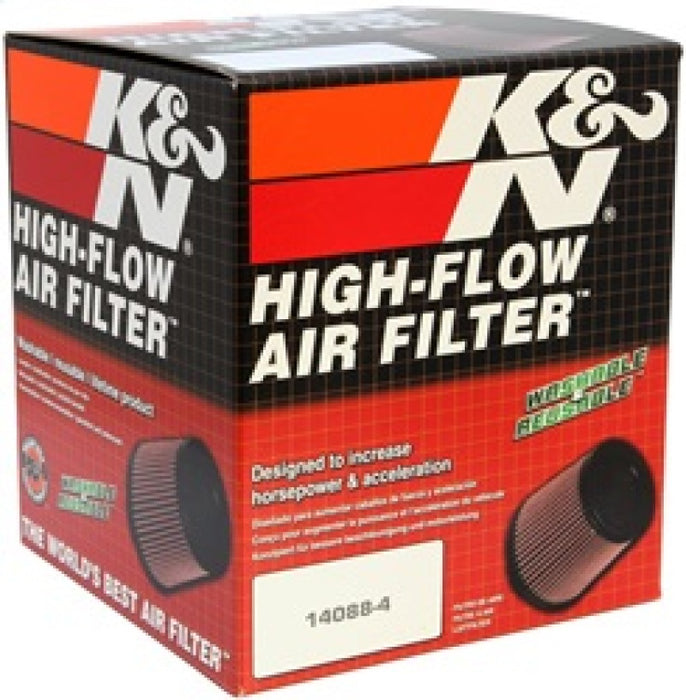 K&N Universal Clamp-On Air Filter: High Performance, Premium, Washable, Replacement Filter: Flange Diameter: 3 In, Filter Height: 6 In, Flange Length: 1.75 In, Shape: Round Tapered, RU-4180