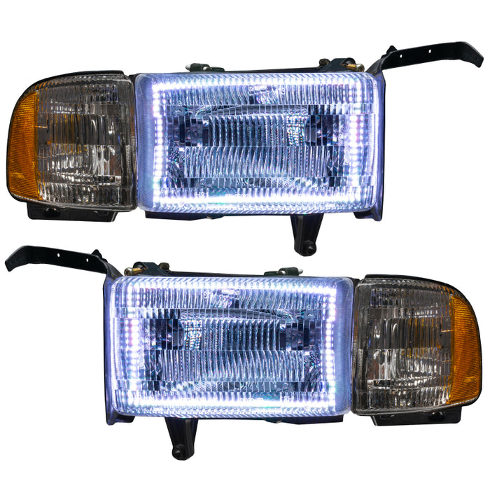 Oracle 94-02 Compatible with Dodge Ram Pre-Assembled Halo Headlights White SEE WARRANTY 8167-001