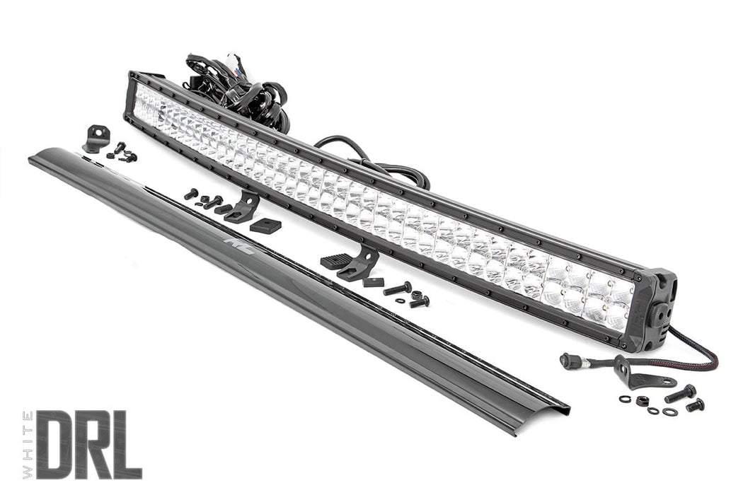 Rough Country Chrome Series Led 40 Inch Lightcurved Dual Row White Drl 72940D