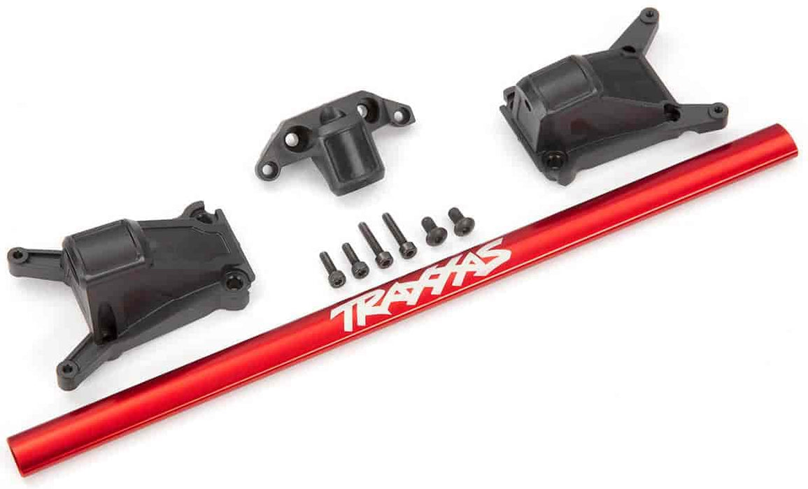 Traxxas 6730R - Chassis Brace Kit Aluminum Heavy Duty Red