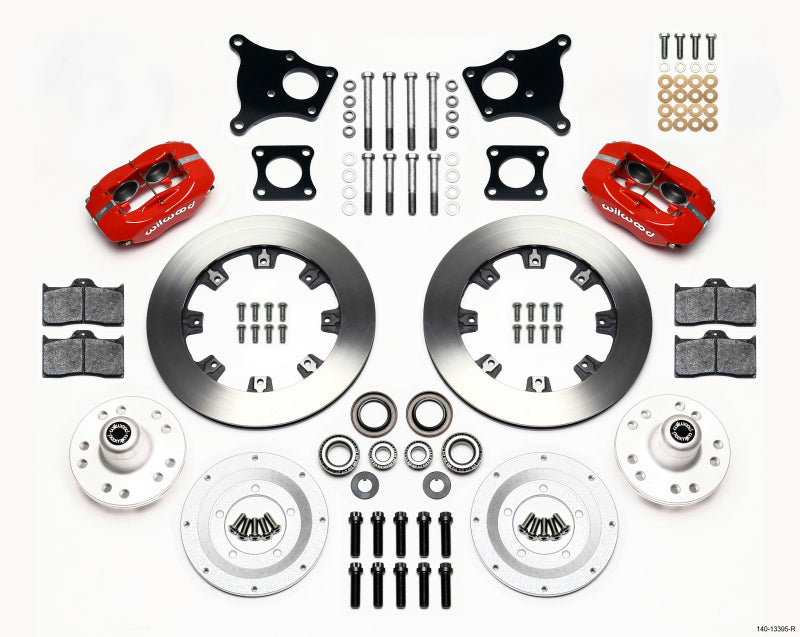 Wilwood Forged Dynalite Front Kit 12.19in Red AMC 71-76 OE Disc w/o Bendix Brakes 140-13395-R