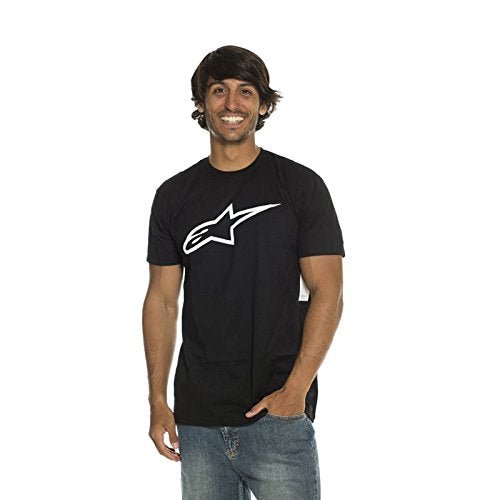 ALPINESTARS Men's Ageless Classic T-Shirt, Black/White, XX-Large