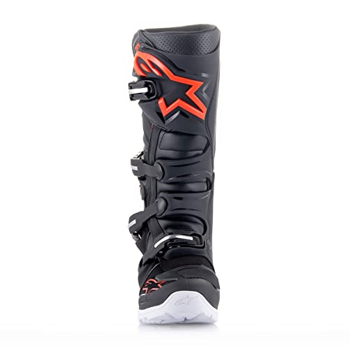 Alpinestars Men's Mx Offroad Motorcycle Boots, Black/Red Fluo, 9