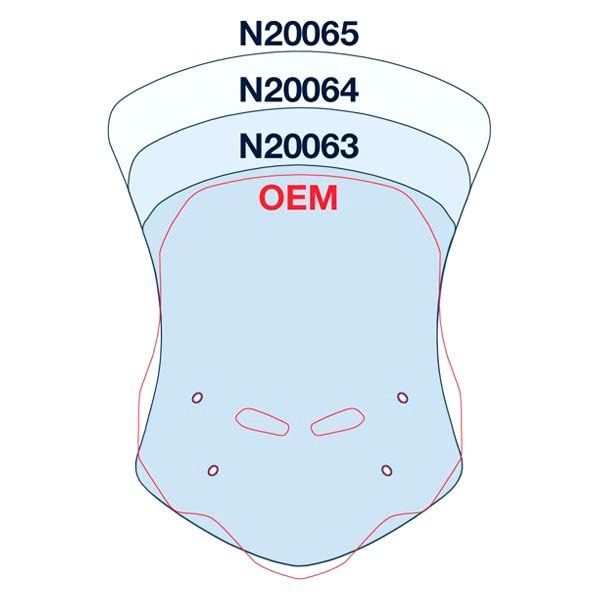 National Cycle VStream Aeroacoustic Windshield Fits Honda