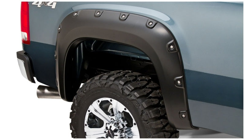 Bushwacker Front & Rear Black Boss Pocket Style Fender Flare For Sierra 40943-02