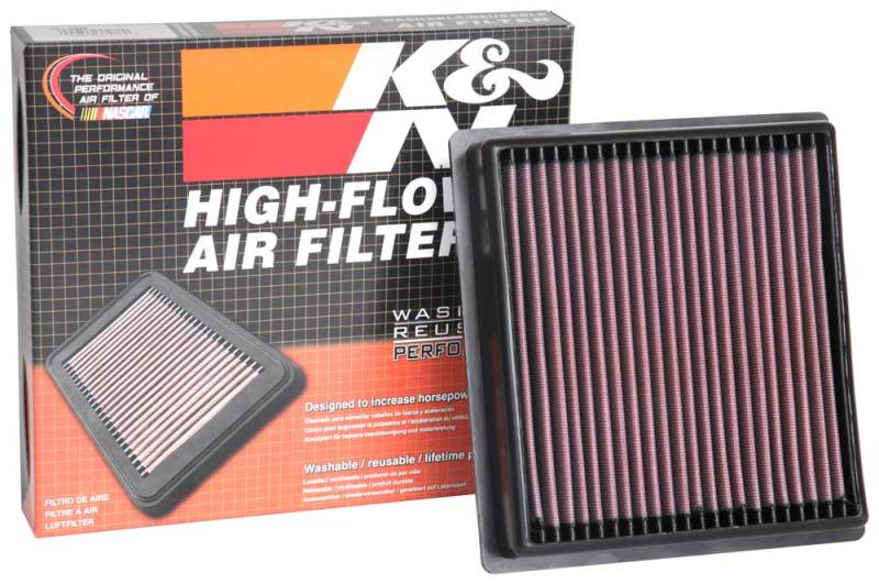 K&N 33-5092 Air Panel Filter for SUBARU WRX STI H4-2.5L F/I 2019-2020