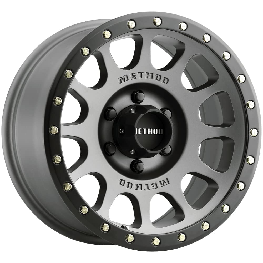 Method MR305 NV 17x8.5 / +25mm Offset / 6x5.5 BP / 108mm CB / Titanium Matte Black Lip Wheel MR30578560825