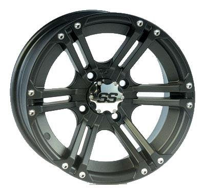 Itp Ss Alloy Ss212 Matte Black Wheel With Machined Finish (12X7"/4X110Mm) 1228364536B