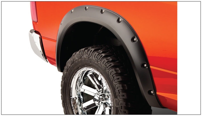 Bushwacker 09-18 Compatible with Dodge Ram 1500 Fleetside Pocket Style Flares 4pc 67.4/76.3/96.3in Bed Black 50915-02