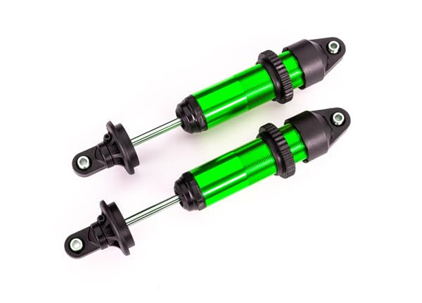 Traxxas 7861G Shocks GTX Medium (Aluminum Green-Anodized) Assembled w/o Springs (2)