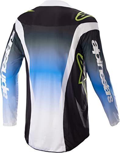 Alpinestars 2023 Techstar Men's Off-Road Motorcycle Jersey - Push Nightlife Ucla Blue/White/X-Large