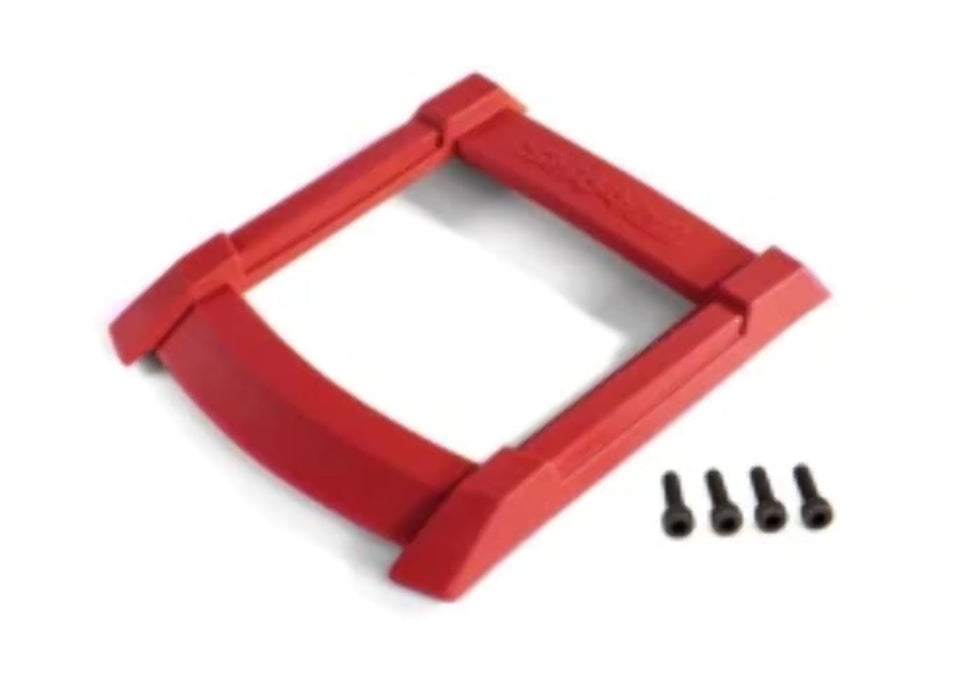 Traxxas 8917R Skid Plate Roof (Body) Red/ 3x12mm Cs (4)