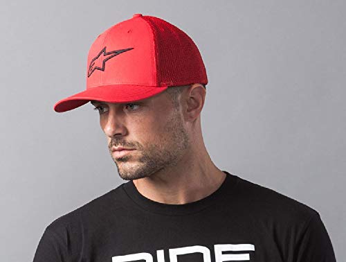 Alpinestars Standard Ageless Mesh Hat Red/Black Sm/Md, Multi, one_Size