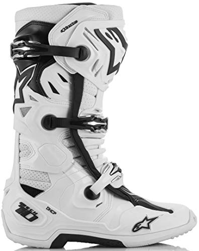 Alpinestars 2010520-1213-13 Unisex-Adult Tech 10 Supervented Boots Black/White/Mid Grey/Red Sz 13 (Multi, one_size)