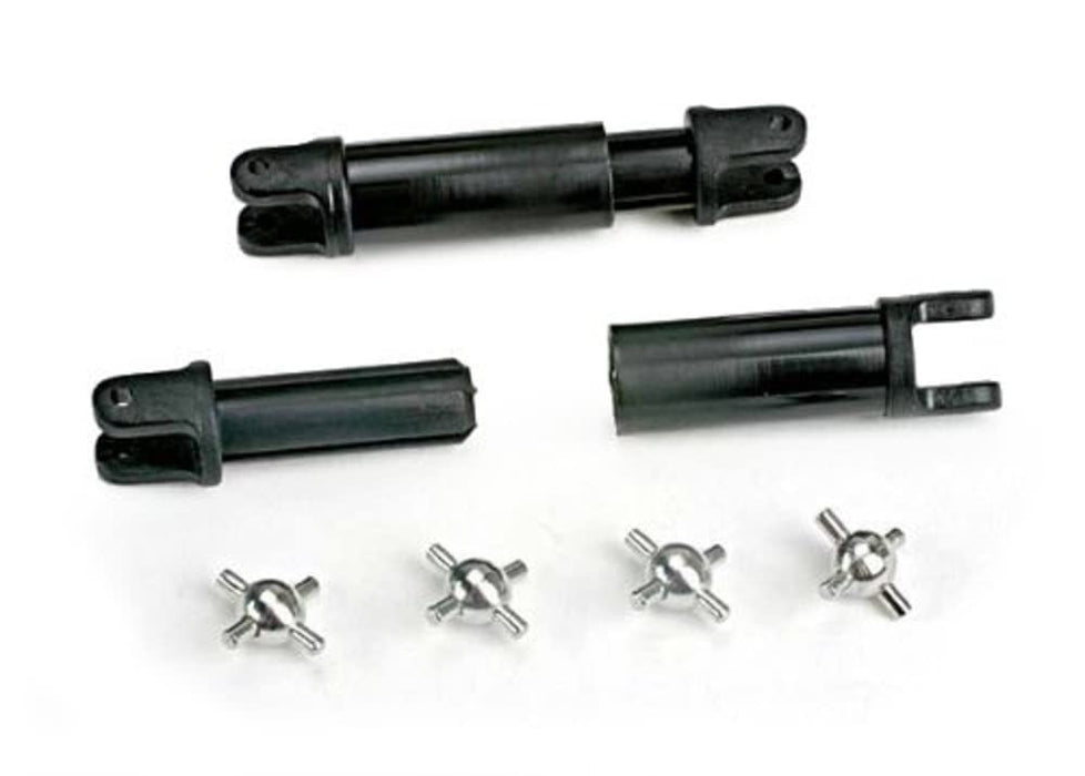 Traxxas 1651 Half-Shafts with 2 Internal-Splined 2 External-Splined and 4 Metal U-Joints