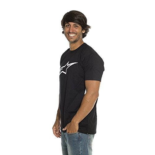 ALPINESTARS Men's Ageless Classic T-Shirt, Black/White, XX-Large