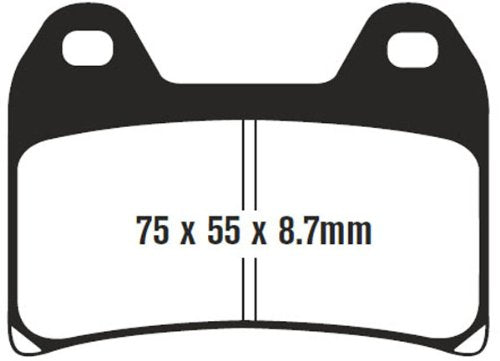 EBC Brakes FA244V Semi Sintered Disc Brake Pad