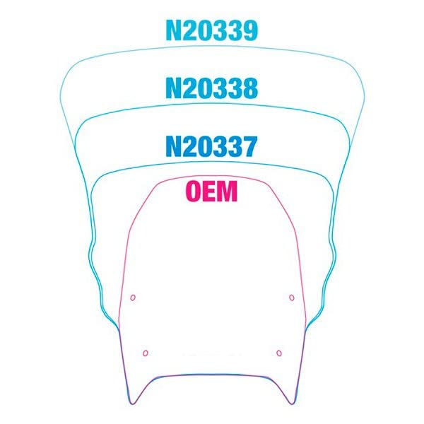 National Cycle Vstream Windscreen Sport Light Tint Compatible with Yamaha N20337