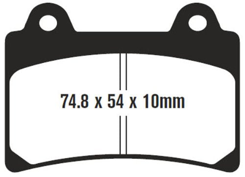 EBC Brakes FA123V Semi Sintered Disc Brake Pad