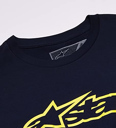 Alpinestars Blaze Tee Navy/Yellow XL, Multi, X-Large