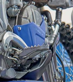 Polisport Clutch Cover Guard (Blue Yamaha 1998) Compatible with 11-17 Yamaha YZ450F