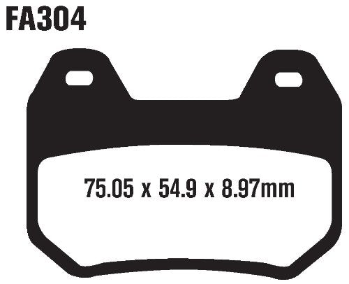 EBC Brakes FA304 Disc Brake Pad Set, Black