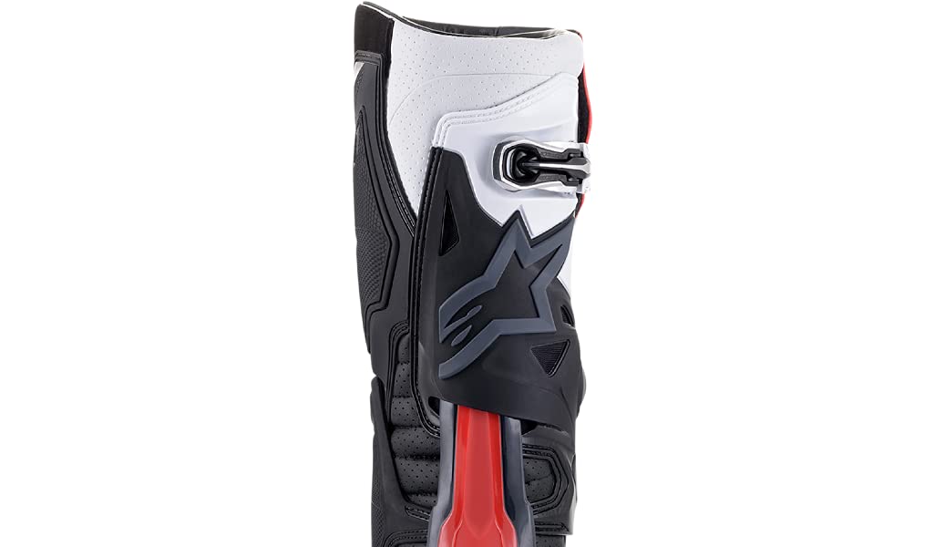 Alpinestars 2010520-1213-10 Unisex-Adult Tech Supervented Boots Black/White/Mid Grey/Red Sz 10 (Multi, one_size)