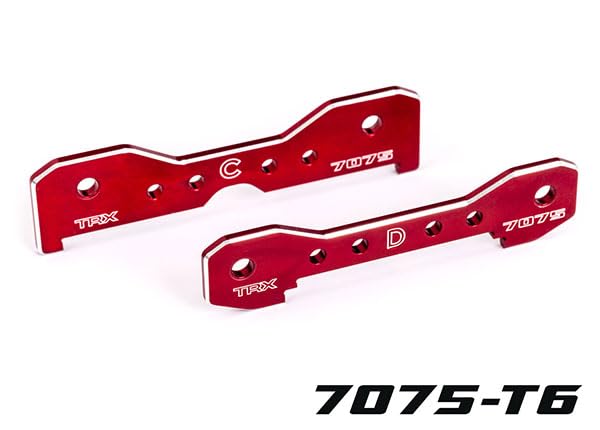 TRAXXAS Tie bars rear 7075-T6 aluminum red-anodized