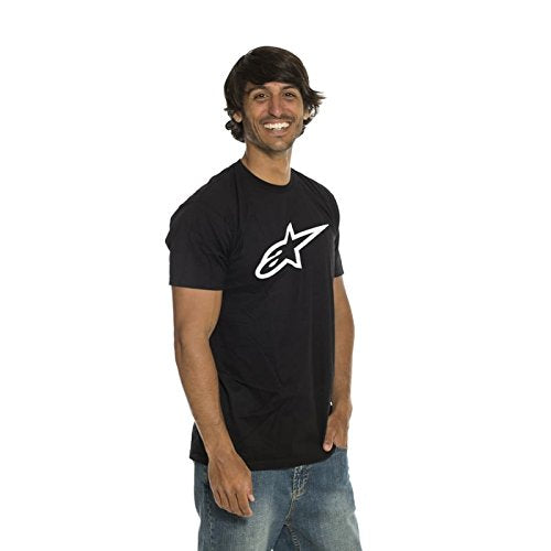 ALPINESTARS Men's Ageless Classic T-Shirt, Black/White, XX-Large