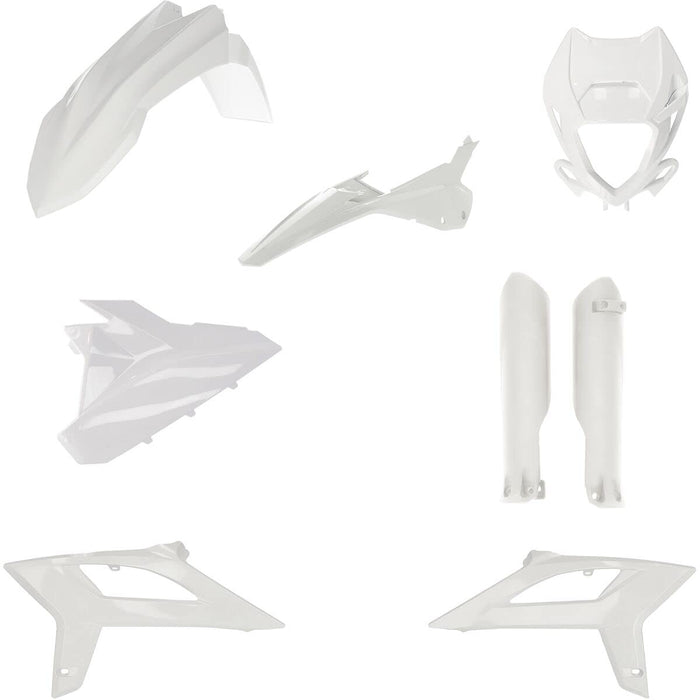 Acerbis Full Plastic Kit (WHITE) For 20-22 BETA 250RR2STROKE