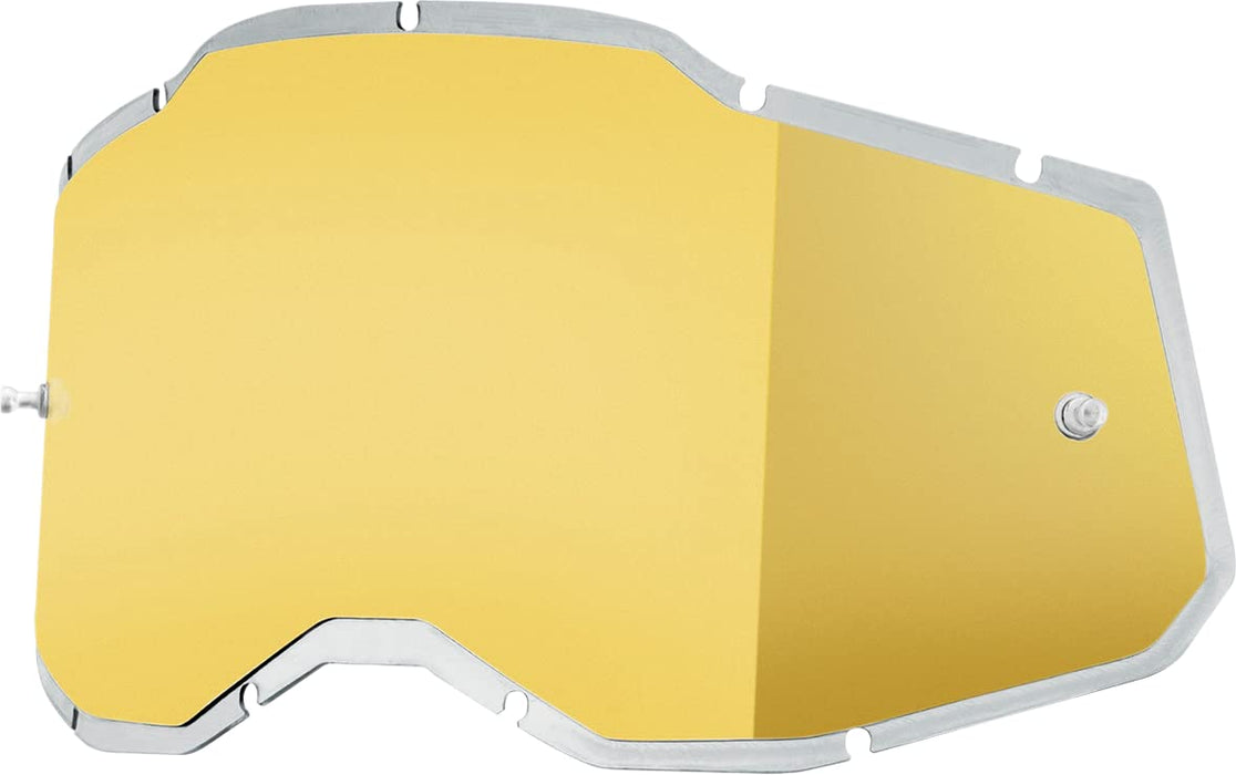 100% Goggle PLUS Replacement Lens - Injected - Compatible with Racecraft 2, Accuri 2, and Strata 2 Goggles