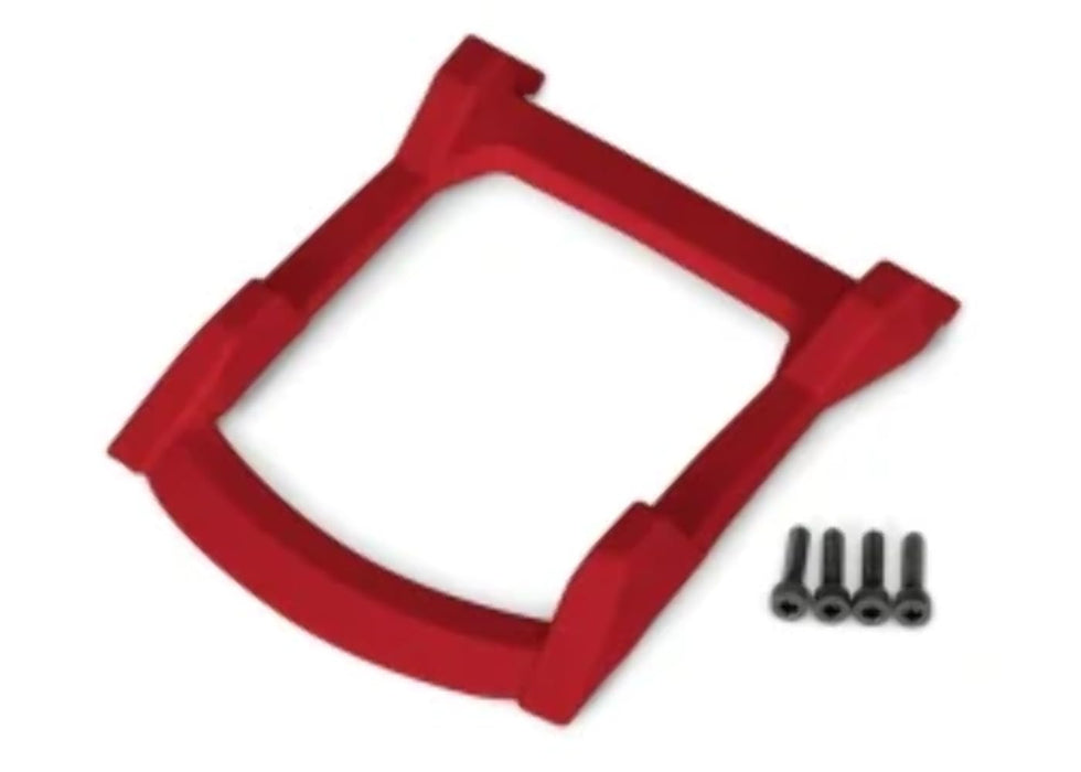 Traxxas 6728R - Skid Plate roof (Body) (red)/ 3x12mm CS (4)