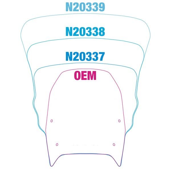 National Cycle New VStream+ Windshield, 562-5178C