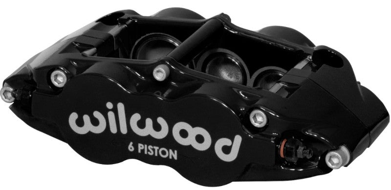 Wilwood Caliper-Forged Narrow Superlite 6R-L/H 1.75/1.25in/1.25in Pistons 1.25in Rotor Black 120-14551-BK